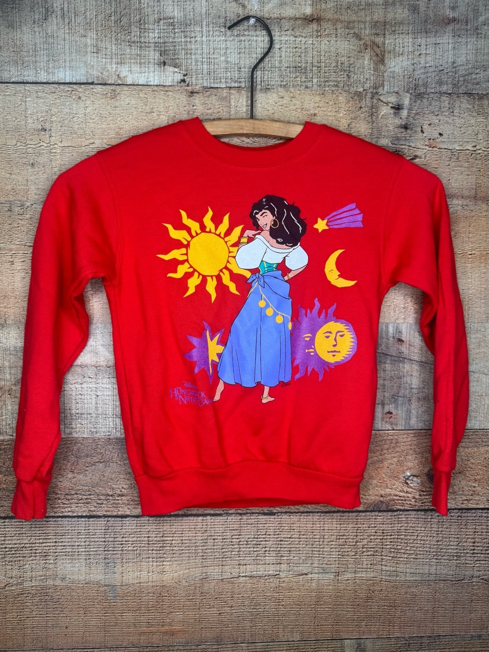 Vintage Disney Esmeralda Hunchback Of Notre Dame Sweater 90s Disney No Tag Gypsy